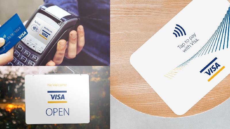 visa card making payment